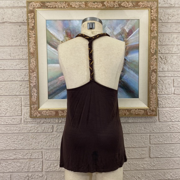 🌹Cable & Gauge Braided Strap Halter Top - Picture 7 of 12